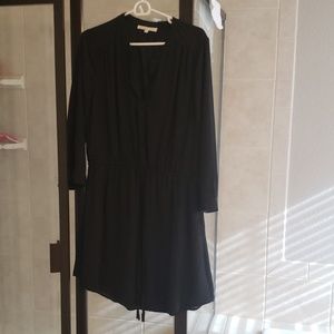 Black shirt dress